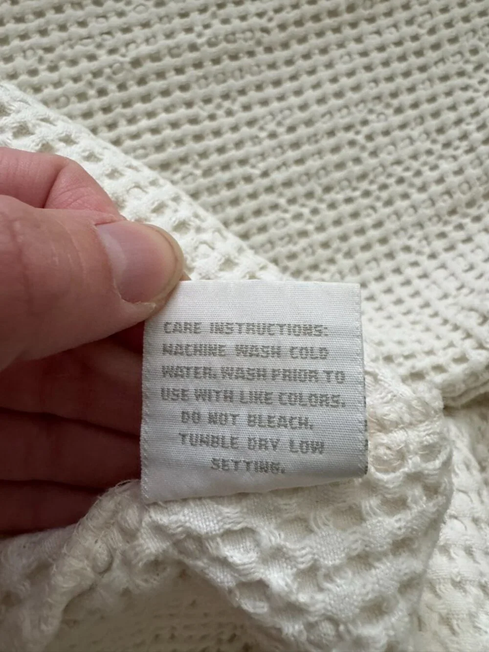 Vintage waffle knit